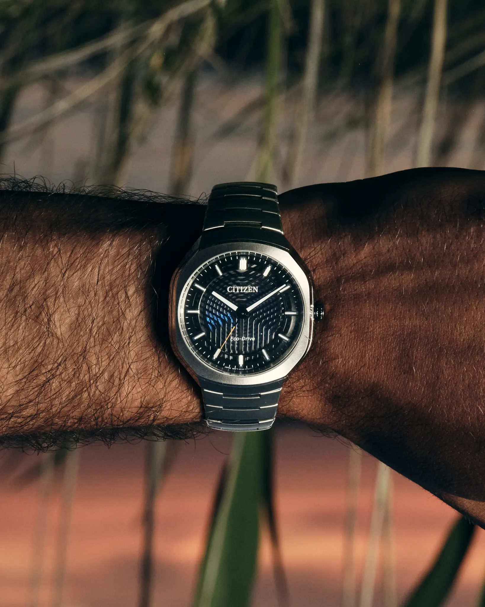 Eco-Drive PHOTON Black Dial Super Titanium Bracelet BJ6560-53W